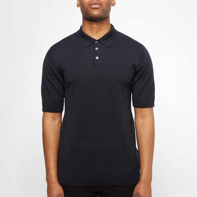 Norse Projects Johan Merino S/S Polo blauw 60942 2