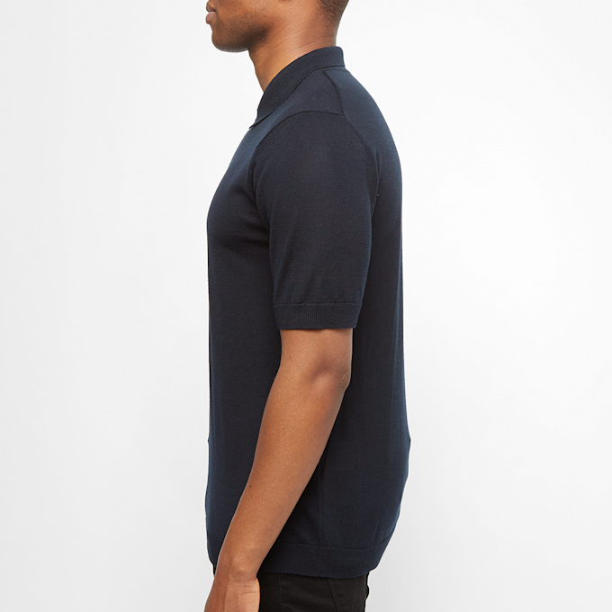 Norse Projects Johan Merino S/S Polo blauw 60942 3