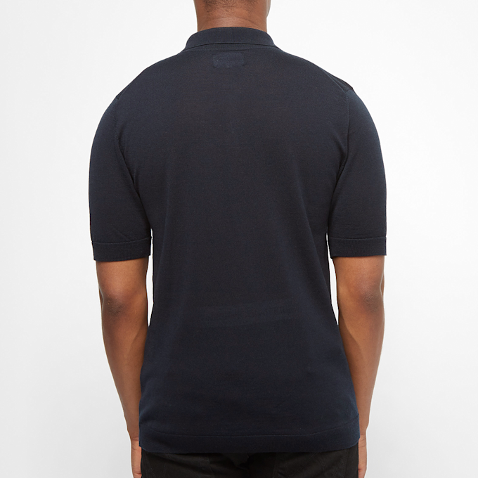 Norse Projects Johan Merino S/S Polo blauw 60942 4
