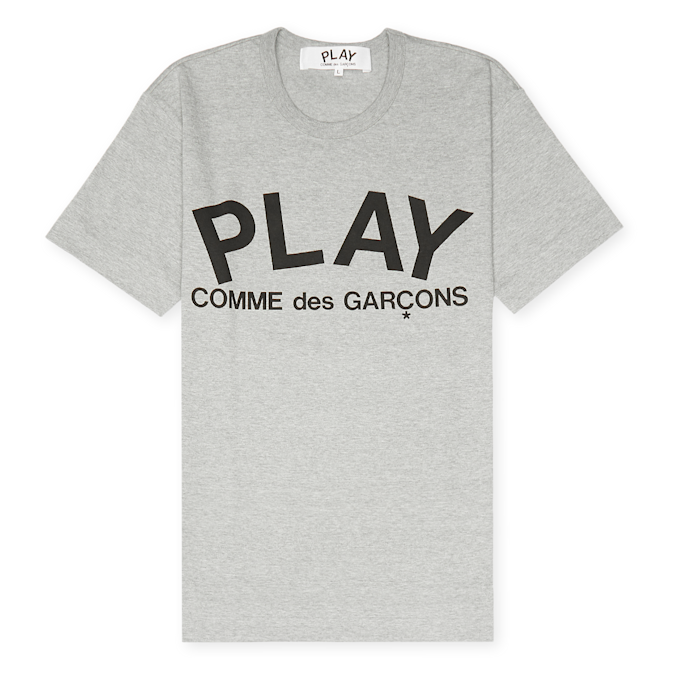 Comme des Garcons Play Play Logo T-Shirt gris 65559 1