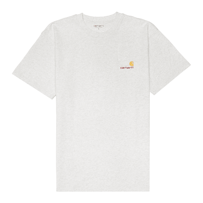 Carhartt WIP S/S American Script T-Shirt grijs 65616 1
