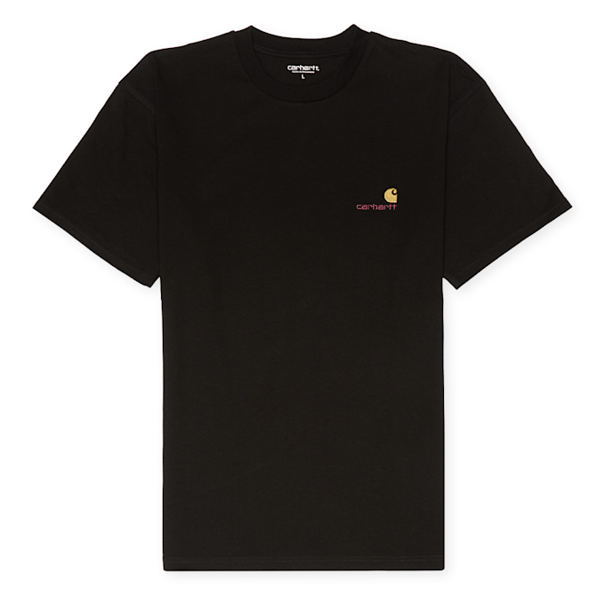 Carhartt WIP S/S American Script T-Shirt noir 65617 1