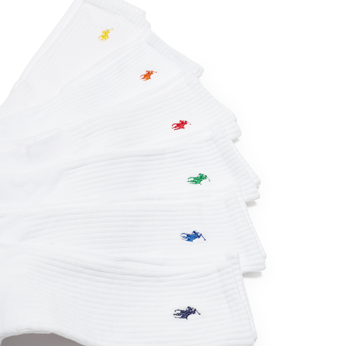 Polo Ralph Lauren Crew Socks 6-Pack weiß 82552 3