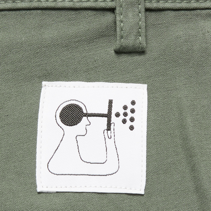 Norse Projects x Geoff McFetridge Lukas Backsatin groen 66525 8