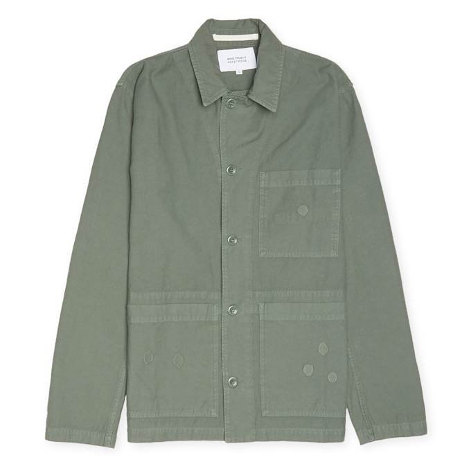 Norse Projects x Geoff McFetridge Mads Backsatin groen 66523 1