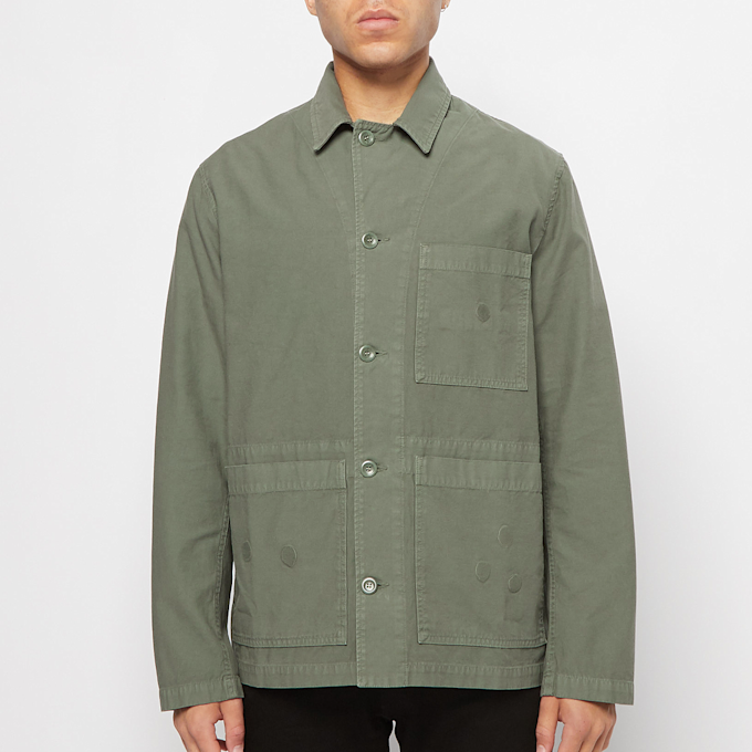 Norse Projects x Geoff McFetridge Mads Backsatin groen 66523 2