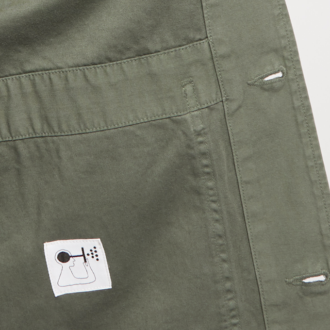 Norse Projects x Geoff McFetridge Mads Backsatin groen 66523 8