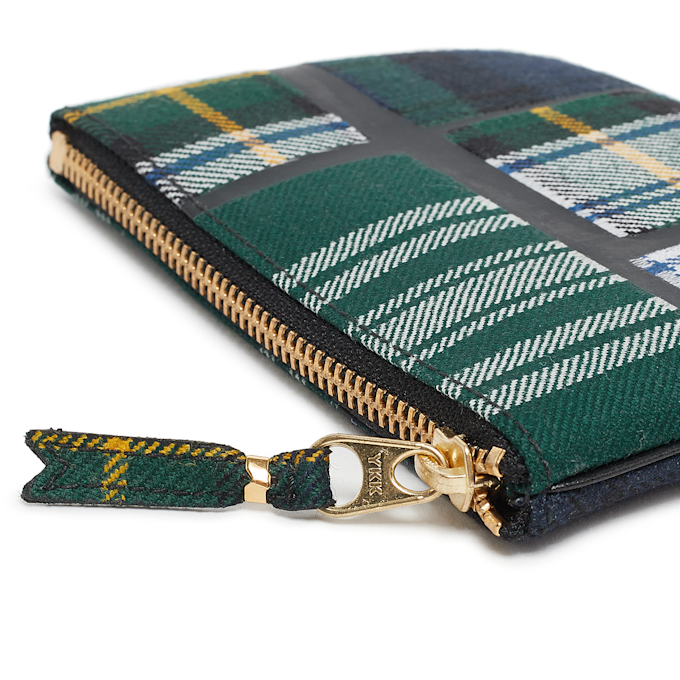 Comme des Garcons Wallet Tartan Patchwork Wallet groen 69761 3