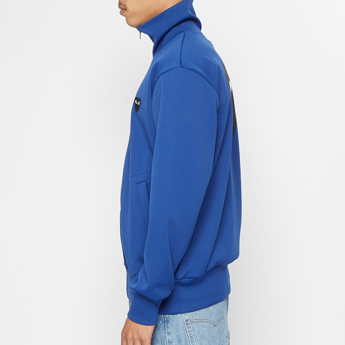 Comme des Garcons Play Play Sweatshirt Big Heart blau 73063 3