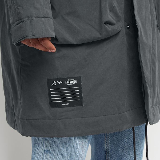 Jordan M J AMM PARKA black/medium ash grau 73948 7