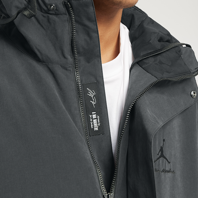 Jordan M J AMM PARKA black/medium ash grau 73948 9