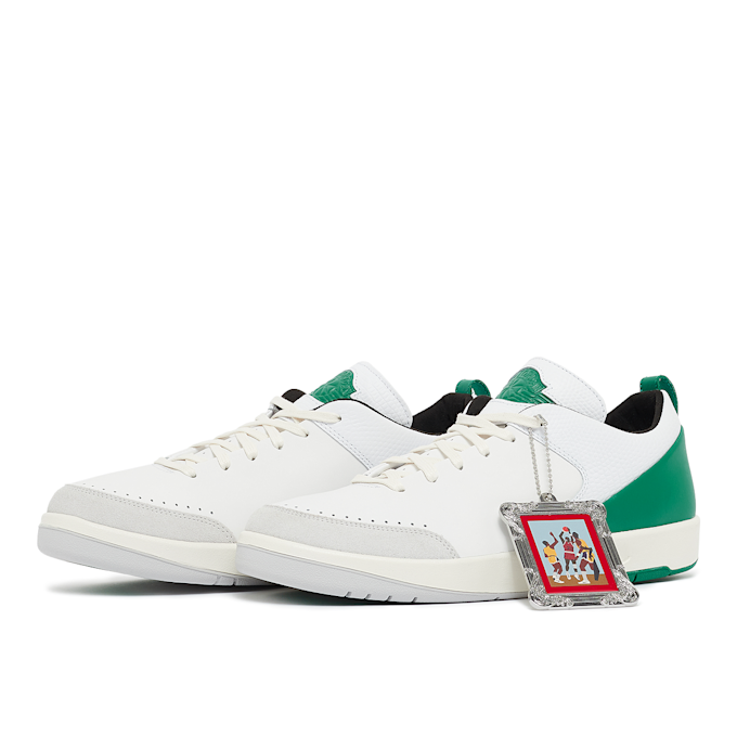 Jordan x Nina Chanel Abney Air Jordan 2 Retro Low SE "White Malachite" beige 75511 1