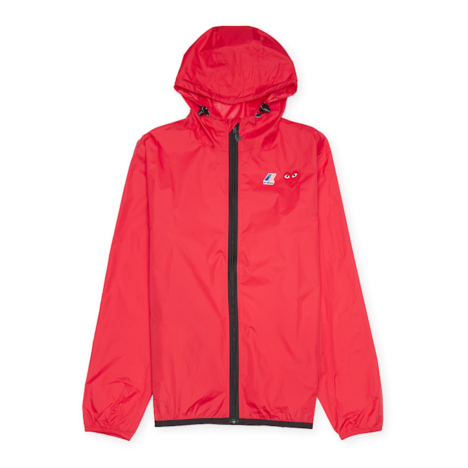 Comme des Garcons Play K-Way Full Zip Jacket rood 75566 1