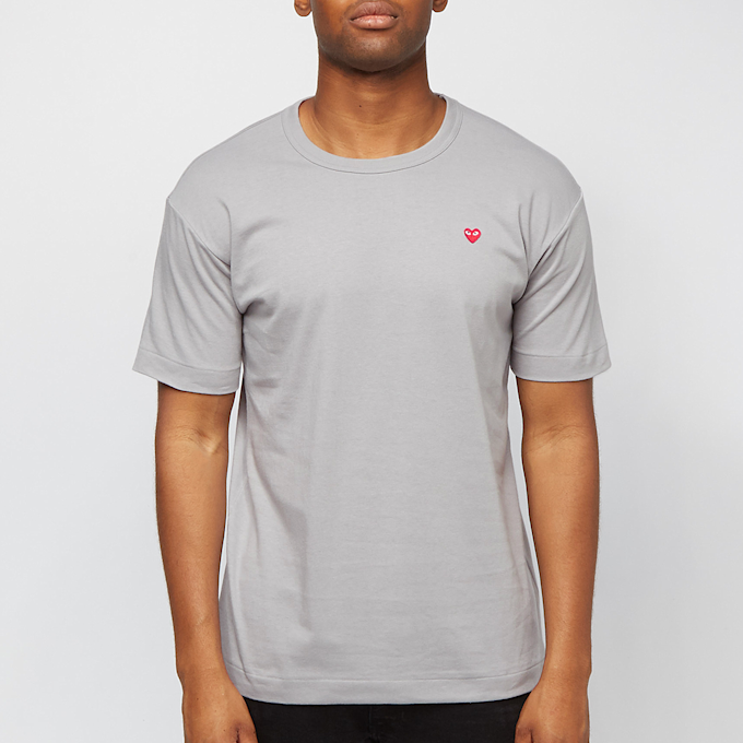 Comme des Garcons Play Mens T-Shirt Short Sleeve grijs 75571 2