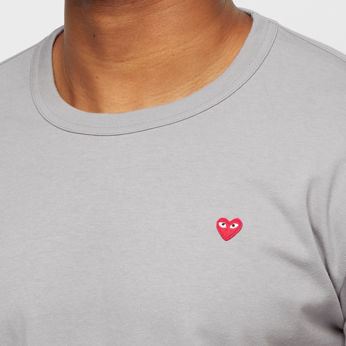 Comme des Garcons Play Mens T-Shirt Short Sleeve grijs 75571 5