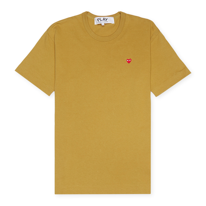 Comme des Garcons Play Red Heart T-Shirt geel 75573 1