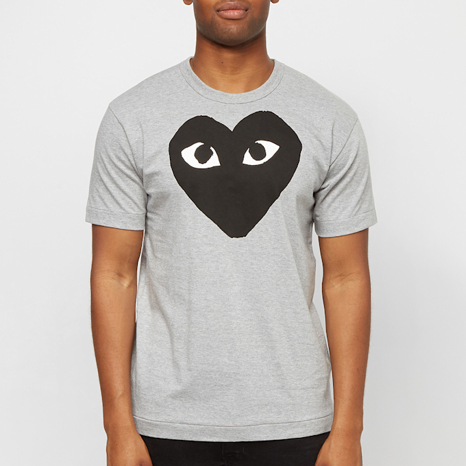 Comme des Garcons Play Mens T-Shirt Short Sleeve Knit grey 75572 2