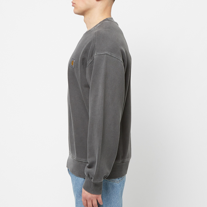 Carhartt WIP Nelson Sweat dusty h brown garment dyed grau 75956 3