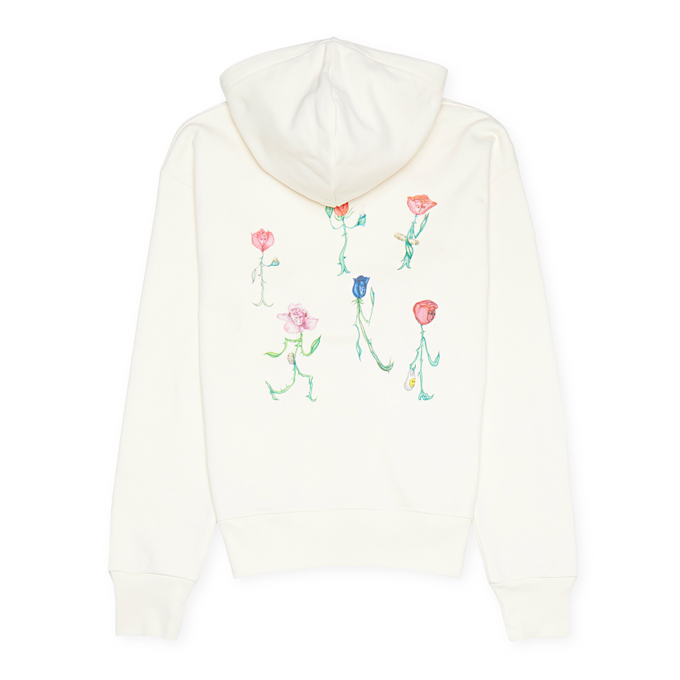 Soulland Flowers Hoodie beige 76117 1