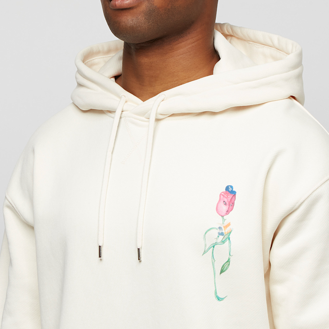 Soulland Flowers Hoodie beige 76117 5