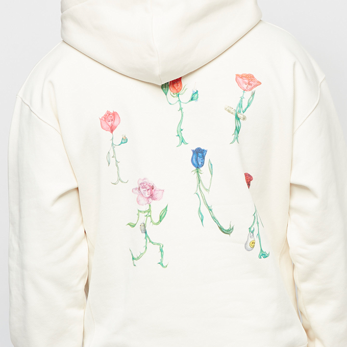 Soulland Flowers Hoodie beige 76117 7