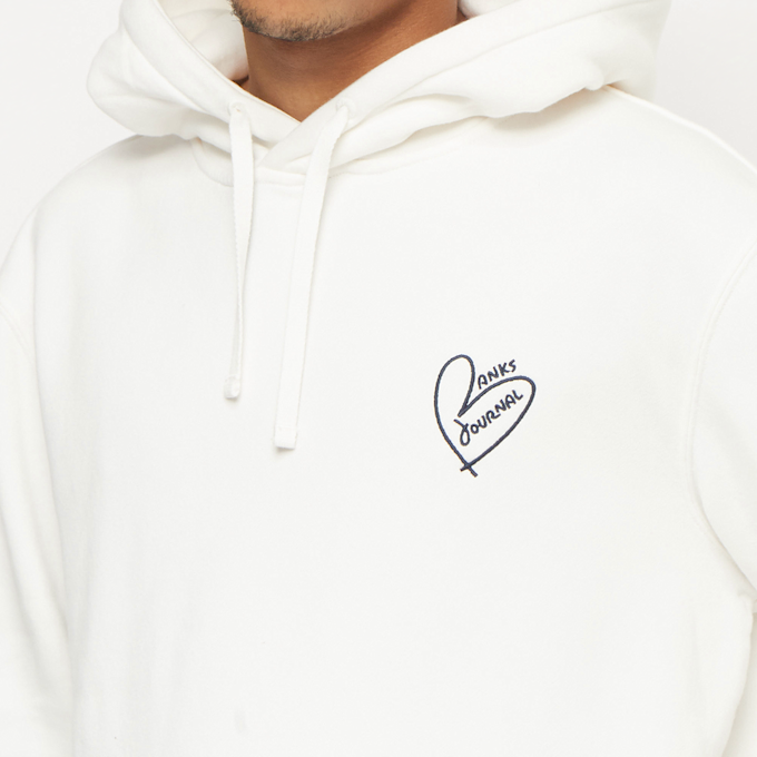 Banks Journal Ticker Hoodie white 76574 5