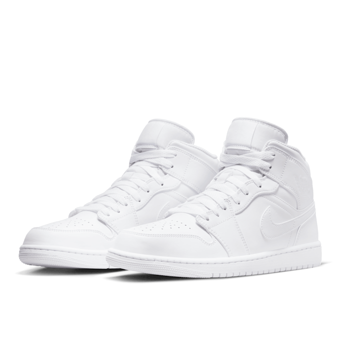 Jordan Air Jordan 1 Mid "Triple White" blanc 76676 1