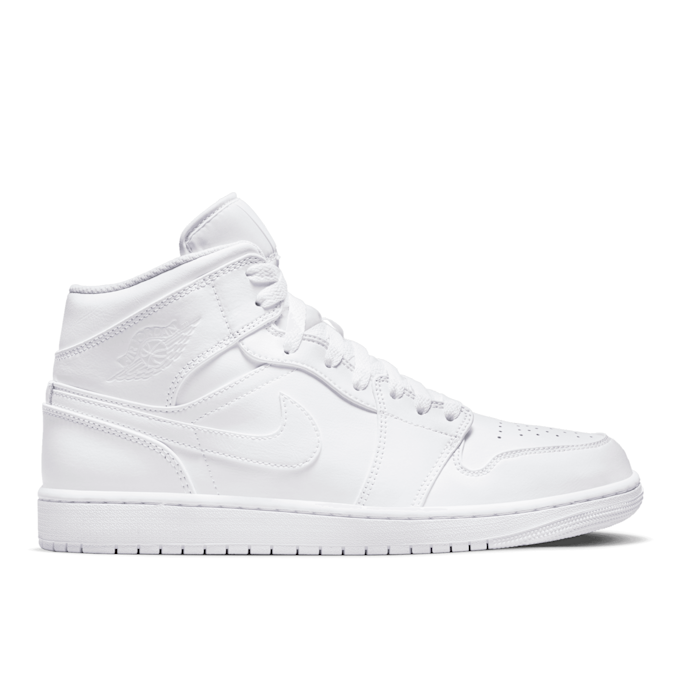 Jordan Air Jordan 1 Mid "Triple White" blanc 76676 2
