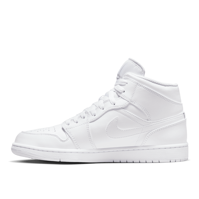 Jordan Air Jordan 1 Mid "Triple White" blanc 76676 3
