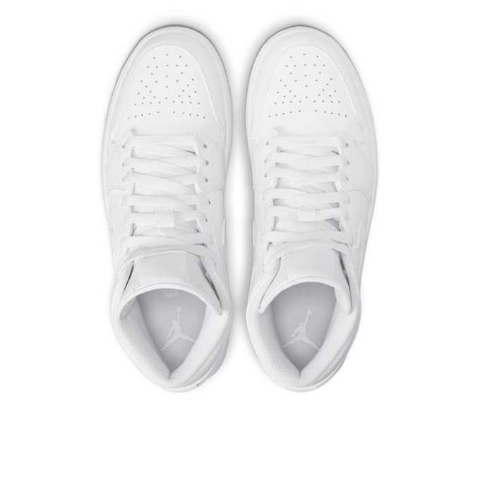 Jordan Air Jordan 1 Mid "Triple White" blanc 76676 4