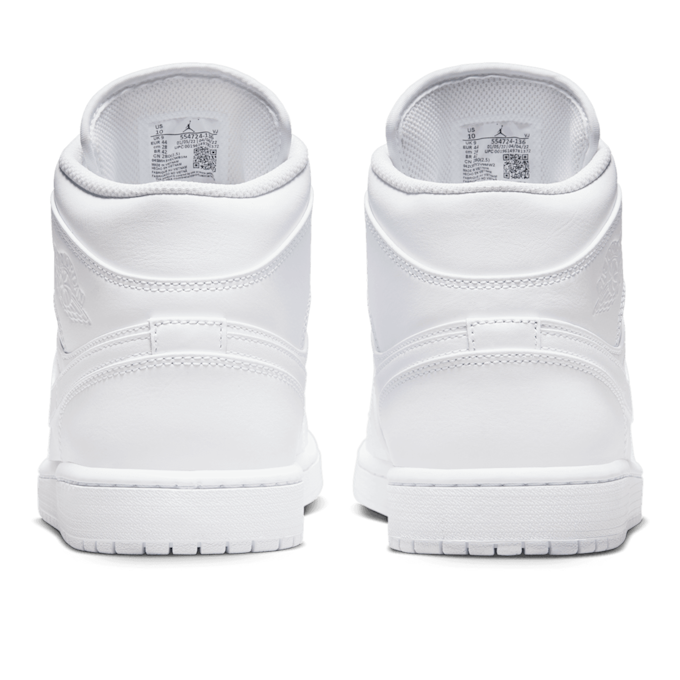 Jordan Air Jordan 1 Mid "Triple White" blanc 76676 5