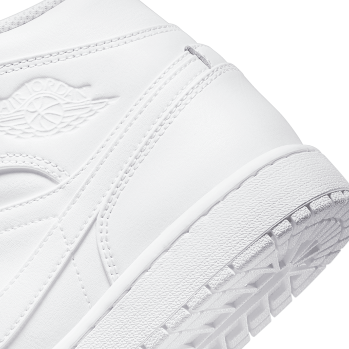 Jordan Air Jordan 1 Mid "Triple White" blanc 76676 8