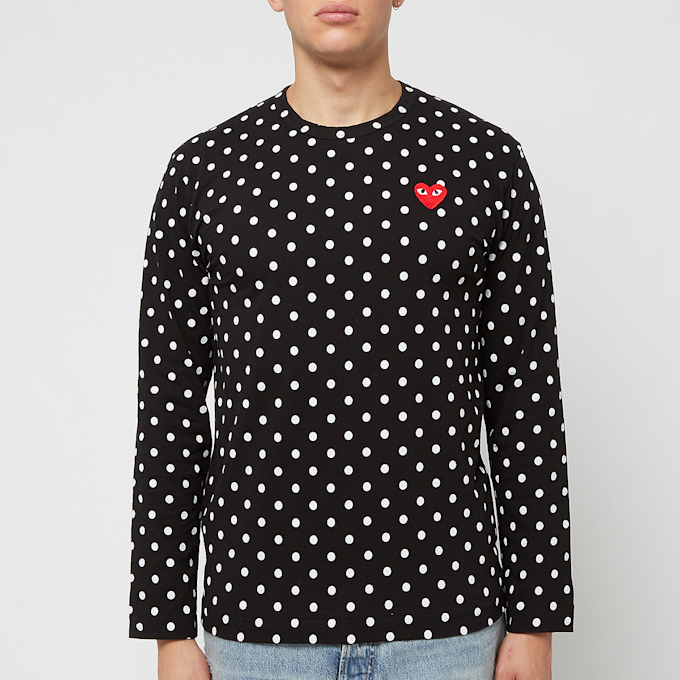 Comme des Garcons Play Black Polka Dot Longsleeve schwarz 77066 2