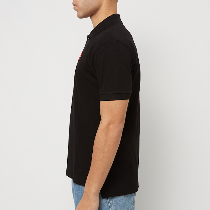 Comme des Garcons Play Play Polo Shirt Red Heart black 77071 3