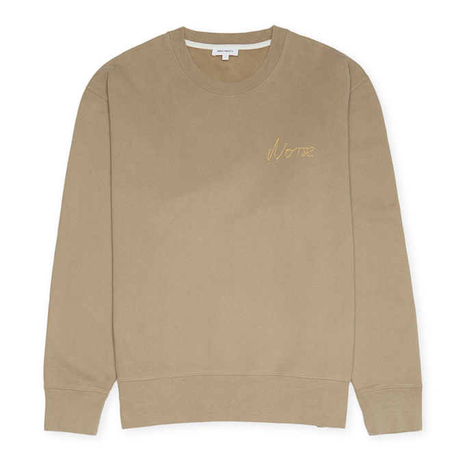 Norse Projects Arne Chain Stitch Logo beige 79440 1