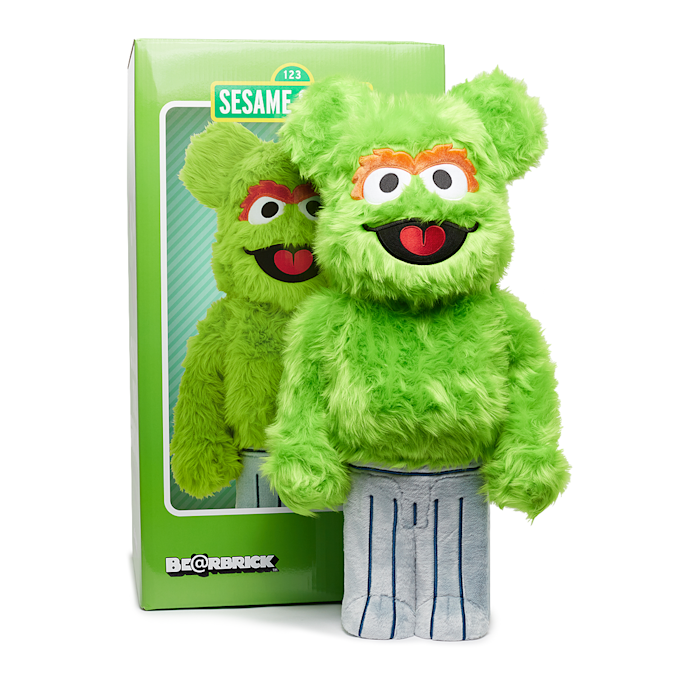 Medicom Bearbrick Oscar The Grouch Costume Ver. 1000% multicolor 79889 4