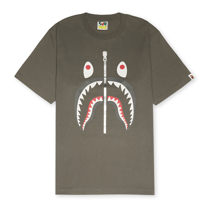 A Bathing Ape Shark Tee M brown 80142 1