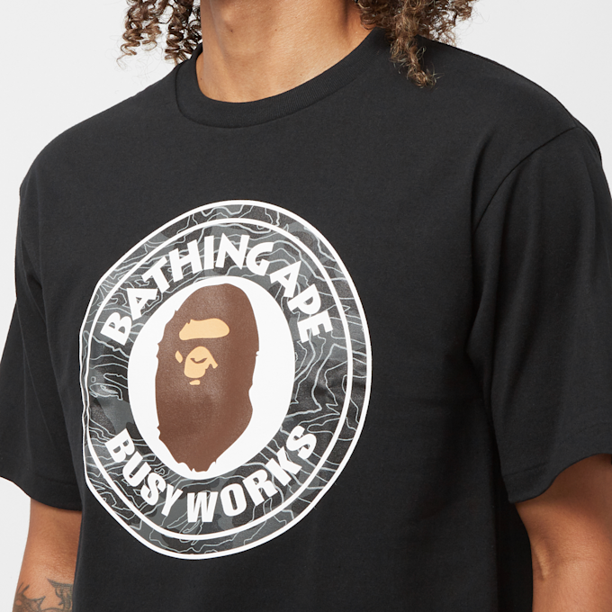 A Bathing Ape Layered Line Camo Busy Works Tee M black 80182 5