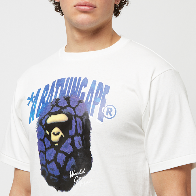 A Bathing Ape Fur Ape Head Tee white 80190 5