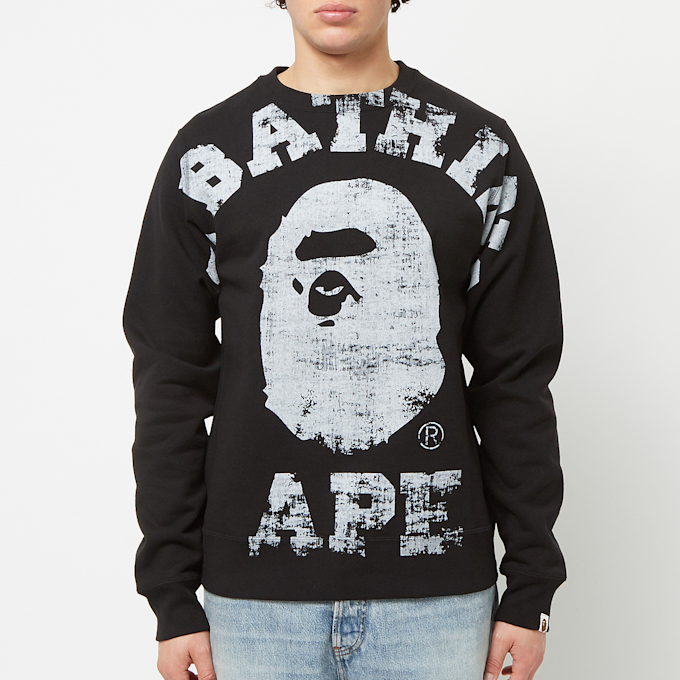 A Bathing Ape Big College Crewneck black 80187 2