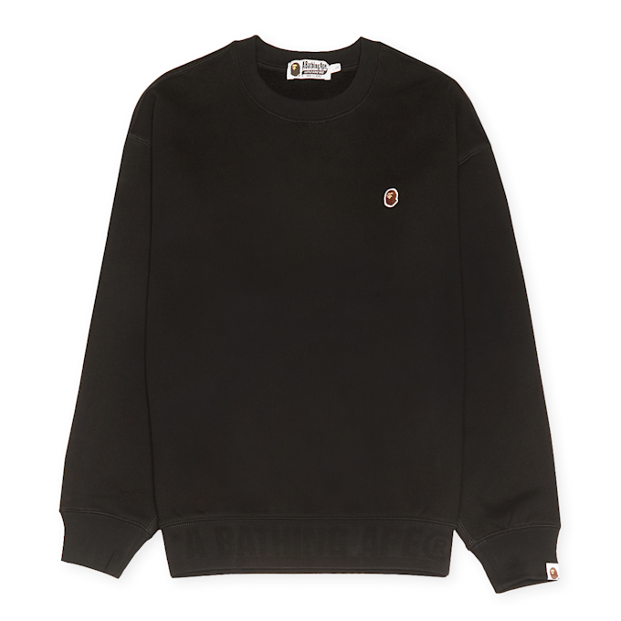 A Bathing Ape Head One Point Crewneck noir 80186 1
