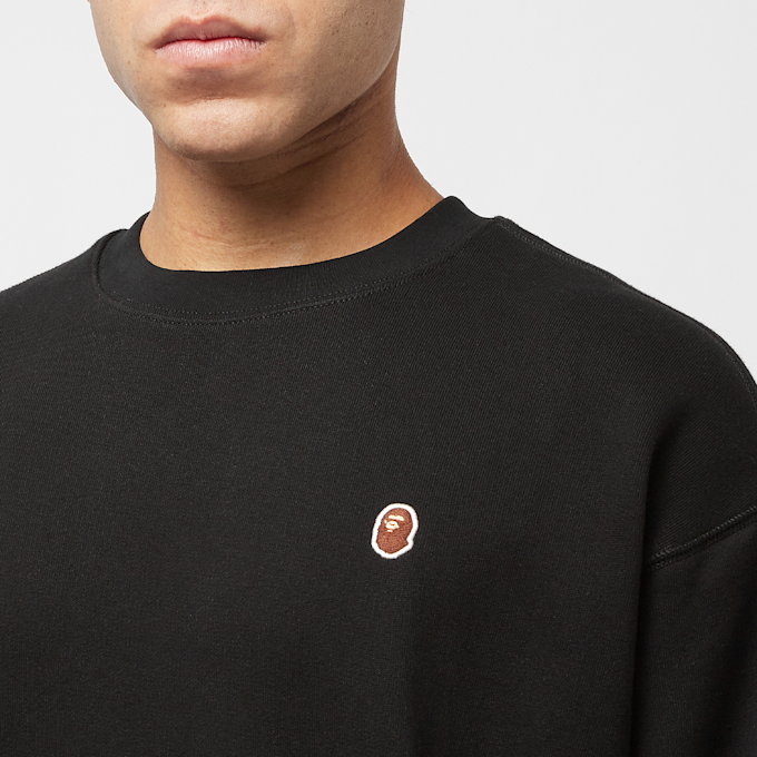 A Bathing Ape Head One Point Crewneck black 80186 5