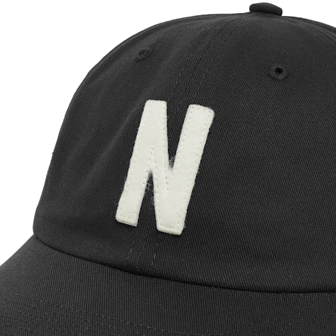 Norse Projects Felt N Twill Sports Cap zwart 81171 4