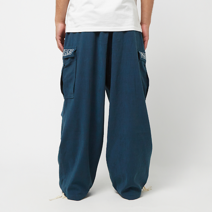 Pleasures Visitor Wide Fit Cargo Pants blue 80979 4
