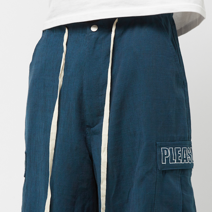 Pleasures Visitor Wide Fit Cargo Pants blue 80979 5