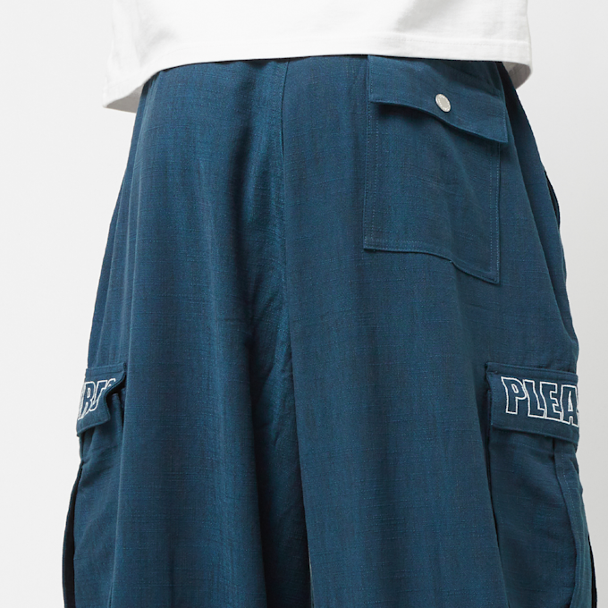 Pleasures Visitor Wide Fit Cargo Pants blue 80979 6