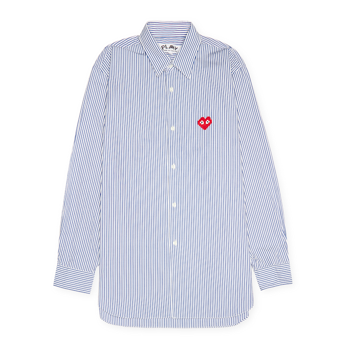 Comme des Garcons Play Men's Shirt Woven bleu 81360 1