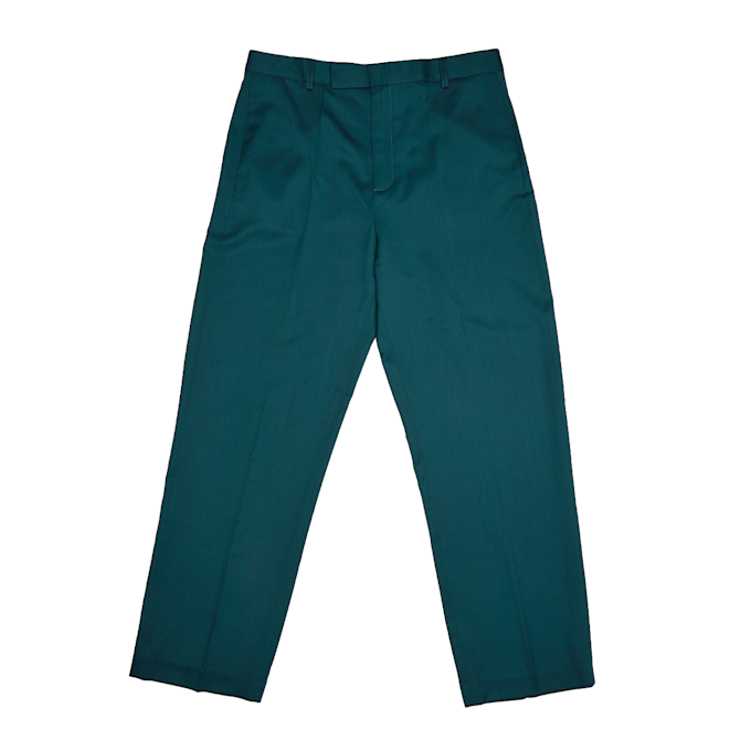 Palmes Fine Pleated Trousers türkis 81373 1
