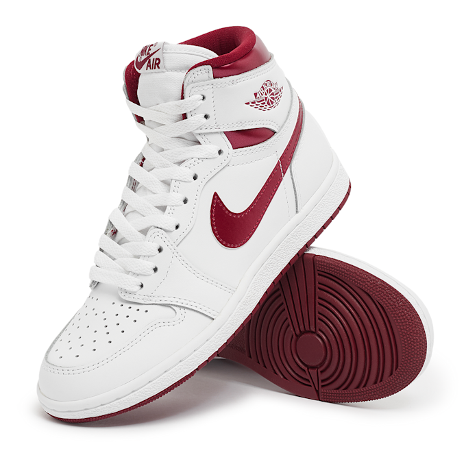 Jordan Wmns Air Jordan 1 High 85 "Metallic Burgundy" blanc 81456 7