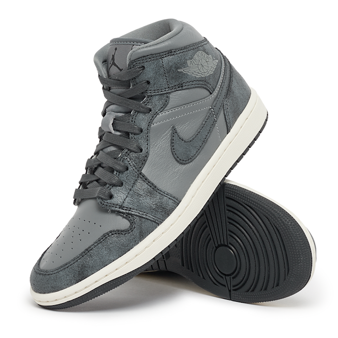 Jordan Wmns Air Jordan 1 Mid "Distressed Smoke Grey" gris 81539 7